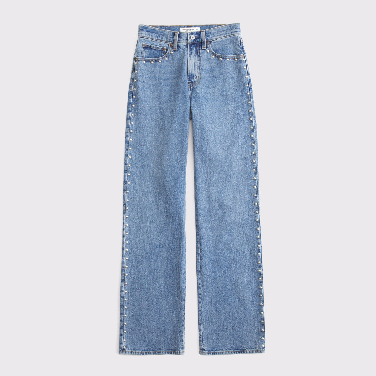 Abercrombie High Rise 90s Relaxed Studded Jean