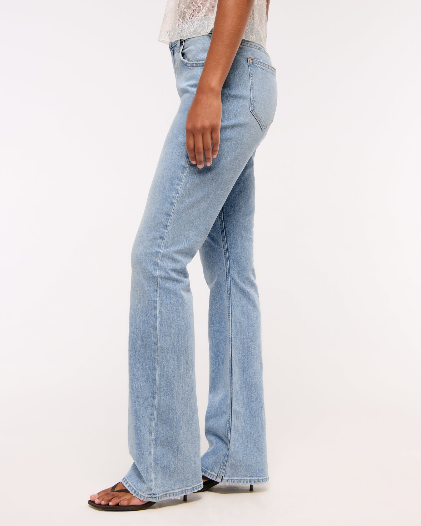 Abercrombie Curve Love Mid Rise Bootcut Jean