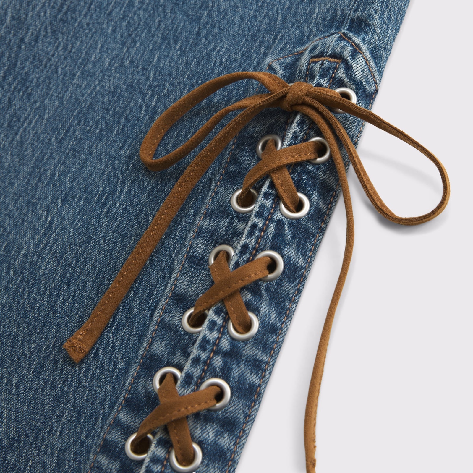 Abercrombie Mid Rise Bootcut Frayed Hem Jean