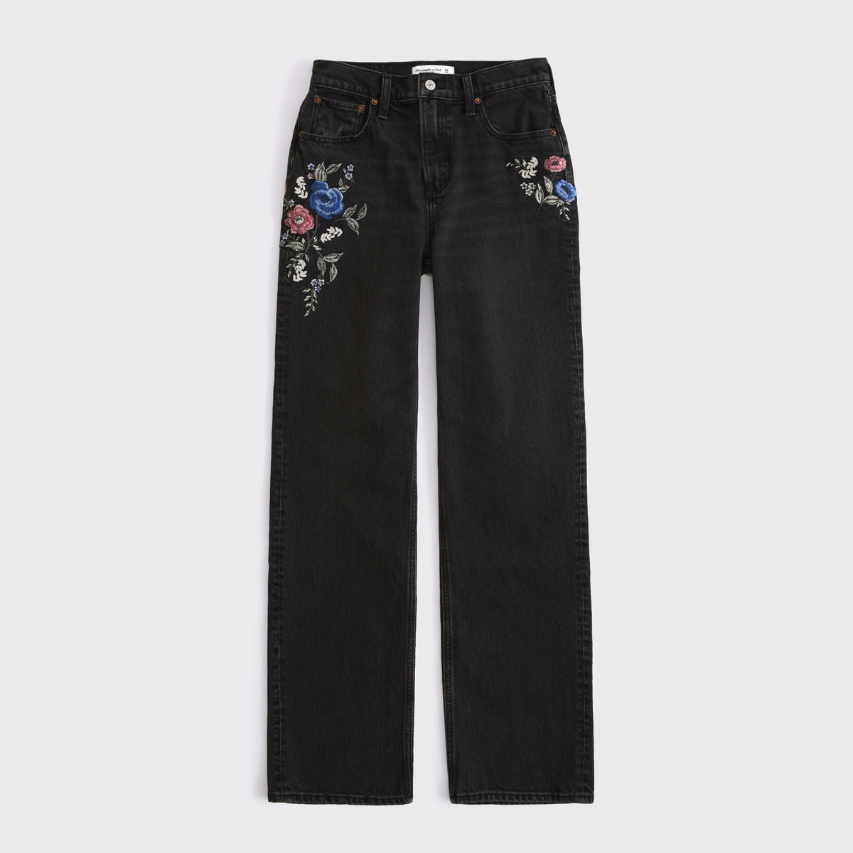 Abercrombie High Rise 90s Relaxed Studded Jean