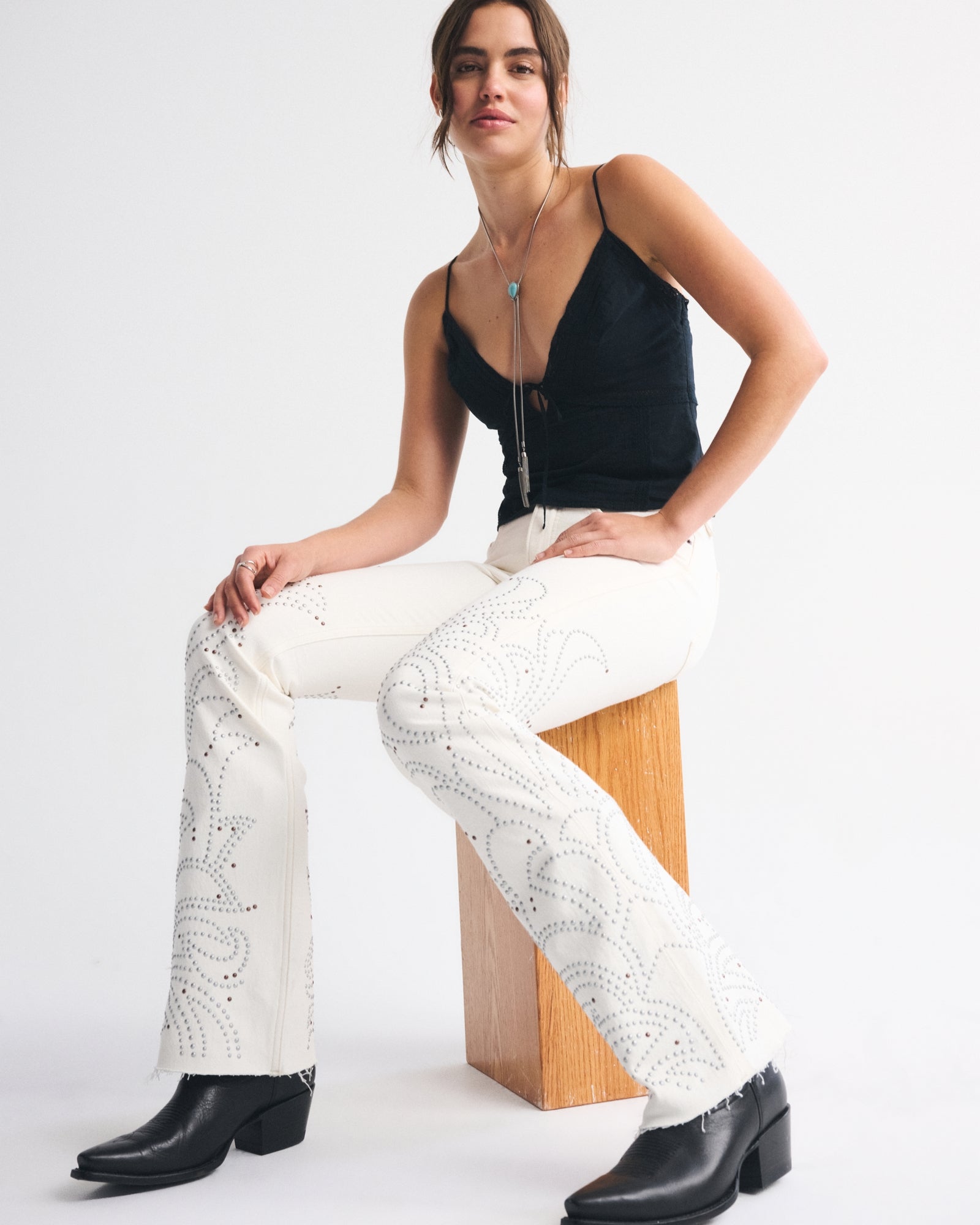 Abercrombie High Rise Bootcut Jean