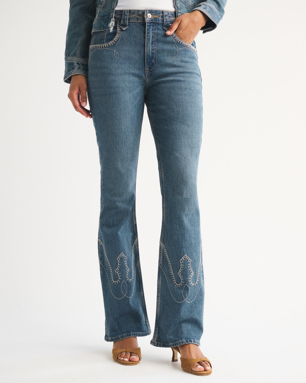 Abercrombie Curve Love High Rise Bootcut Jean