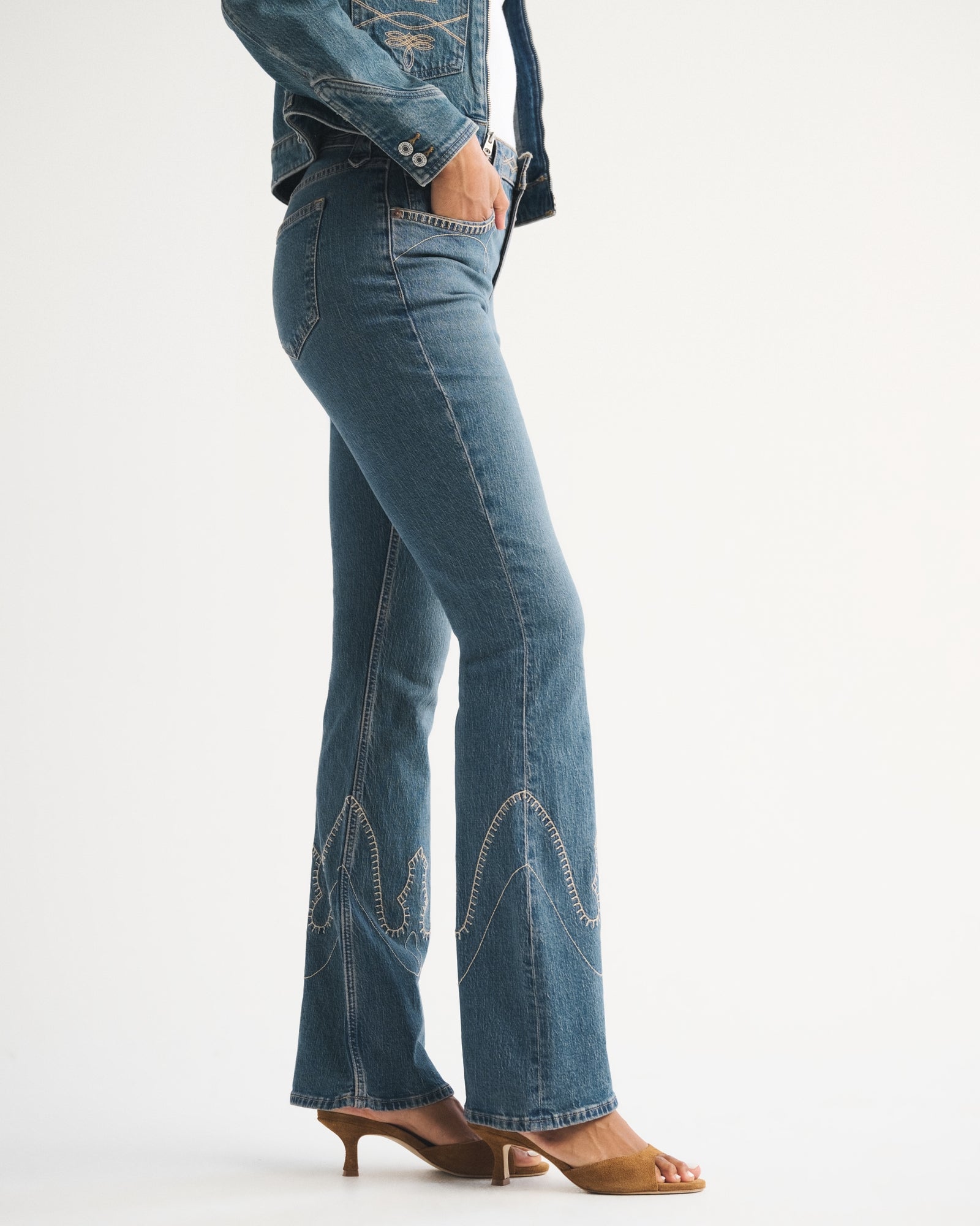 Abercrombie Curve Love High Rise Bootcut Jean