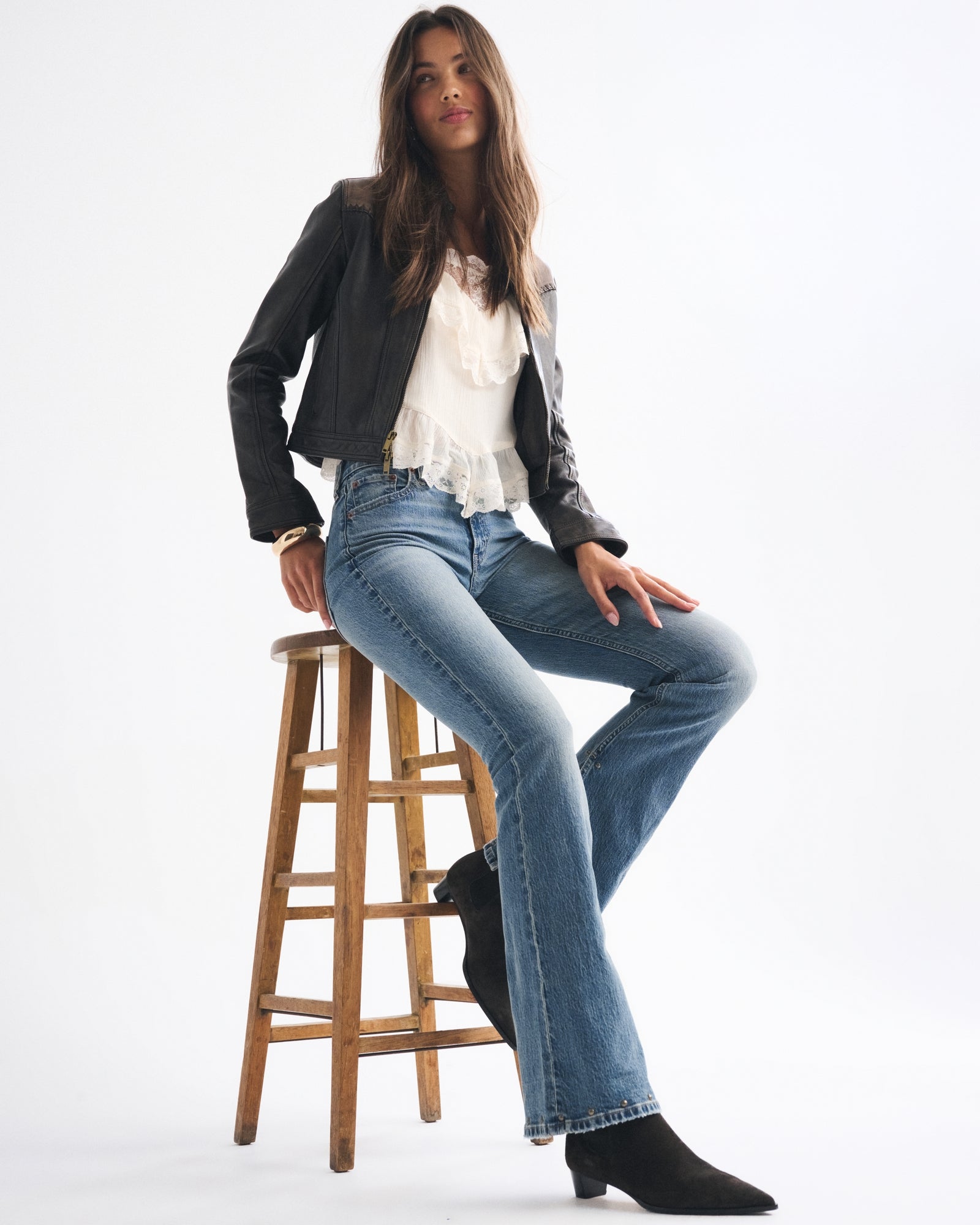 Abercrombie High Rise Bootcut Jean