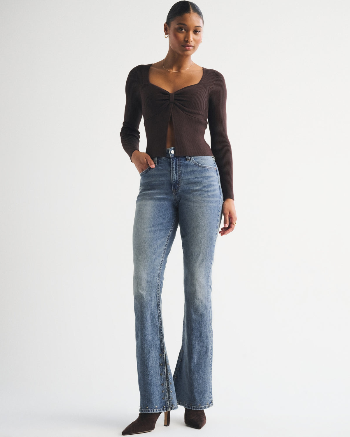 Abercrombie Curve Love High Rise Bootcut Jean