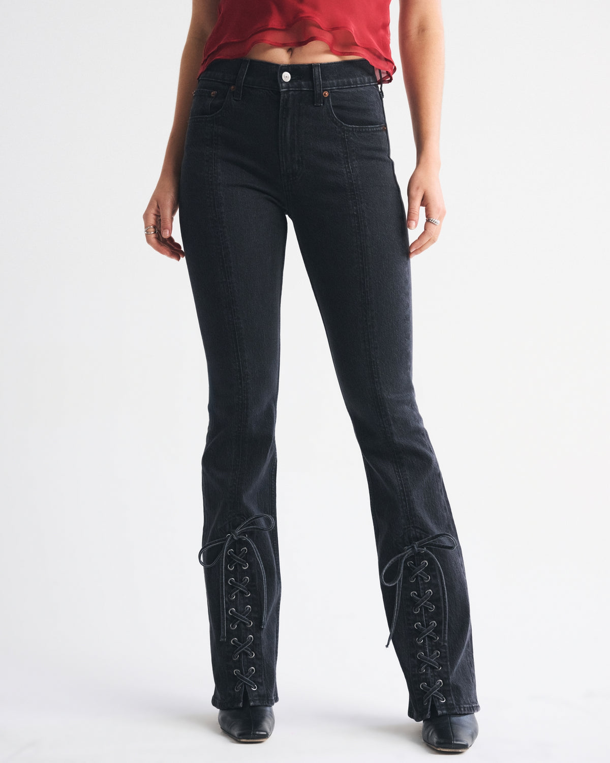 Abercrombie High Rise Bootcut Jean