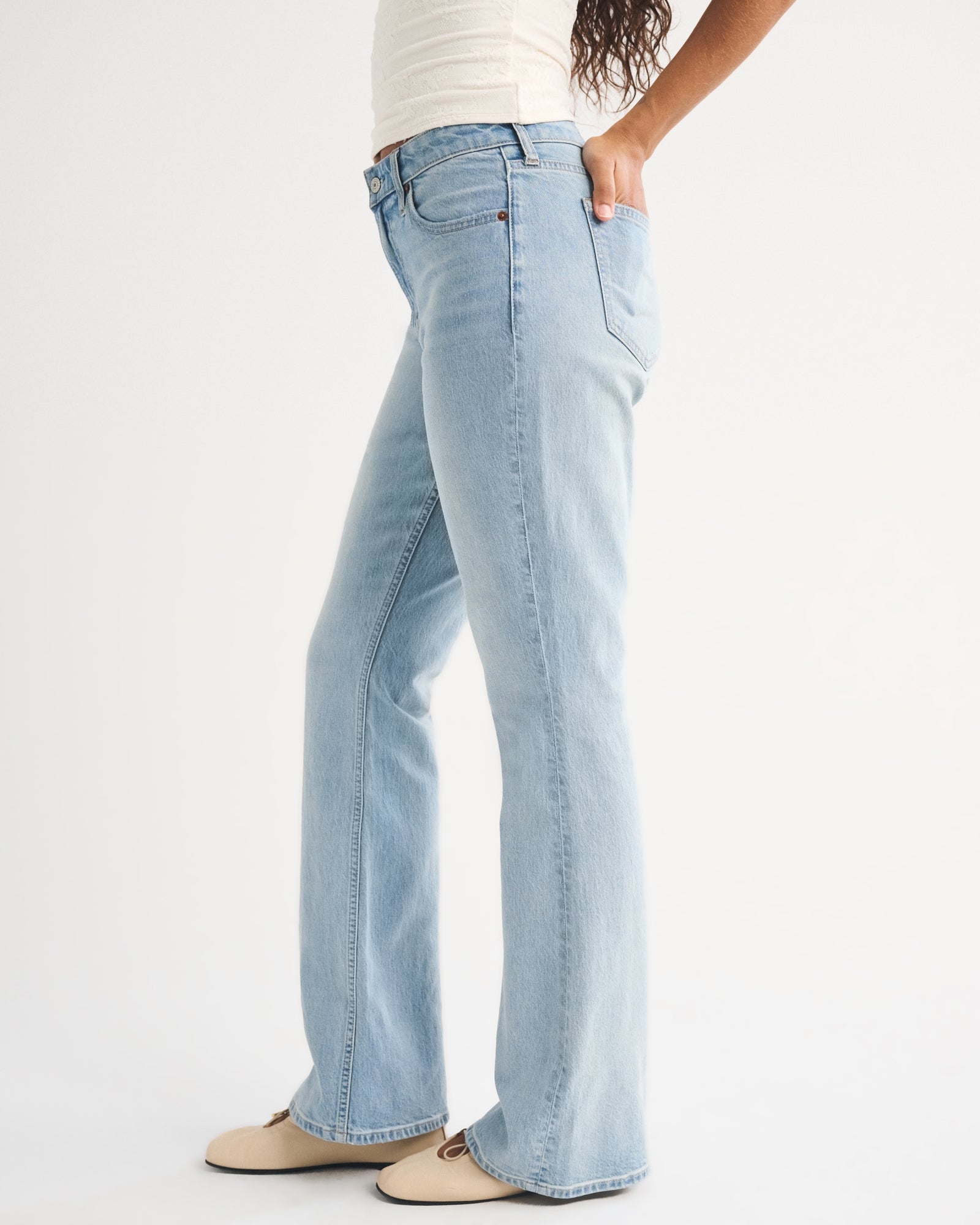 Abercrombie Curve Love High Rise Bootcut Jean