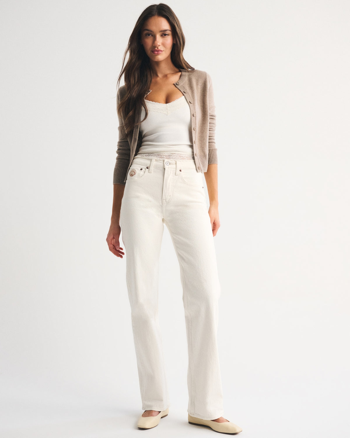 Abercrombie High Rise 90s Relaxed Studded Jean
