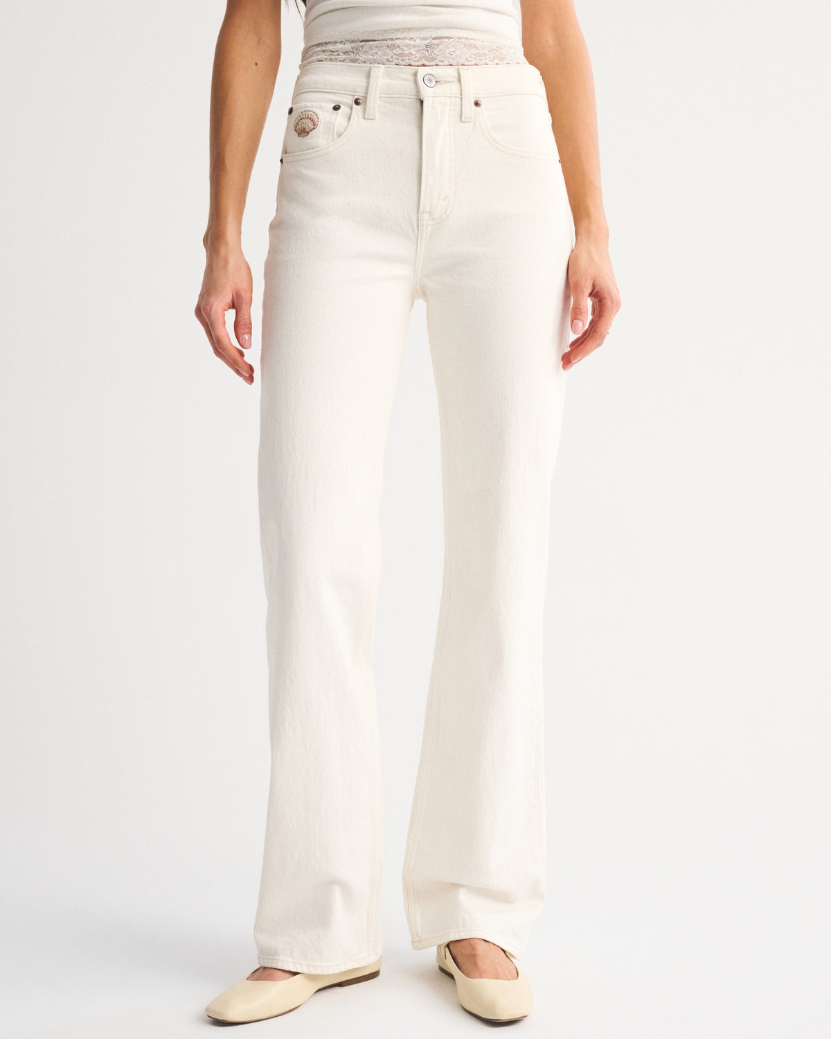Abercrombie High Rise 90s Relaxed Studded Jean