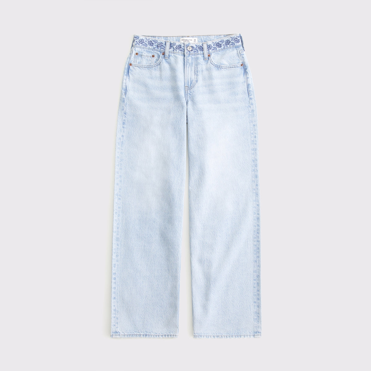 Abercrombie Low Rise Ultra Loose Cuffed Hem Jean