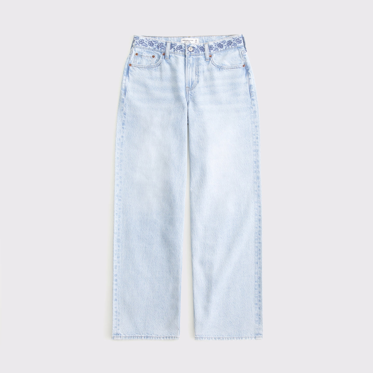Abercrombie Curve Love Low Rise Ultra Loose Cuffed Hem Jean