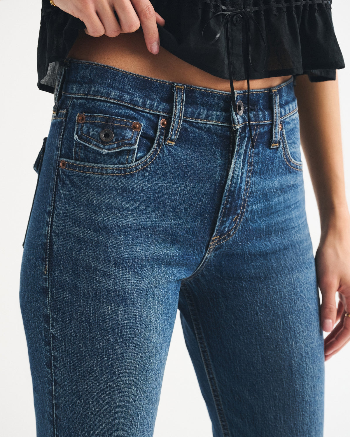 Abercrombie High Rise Bootcut Jean