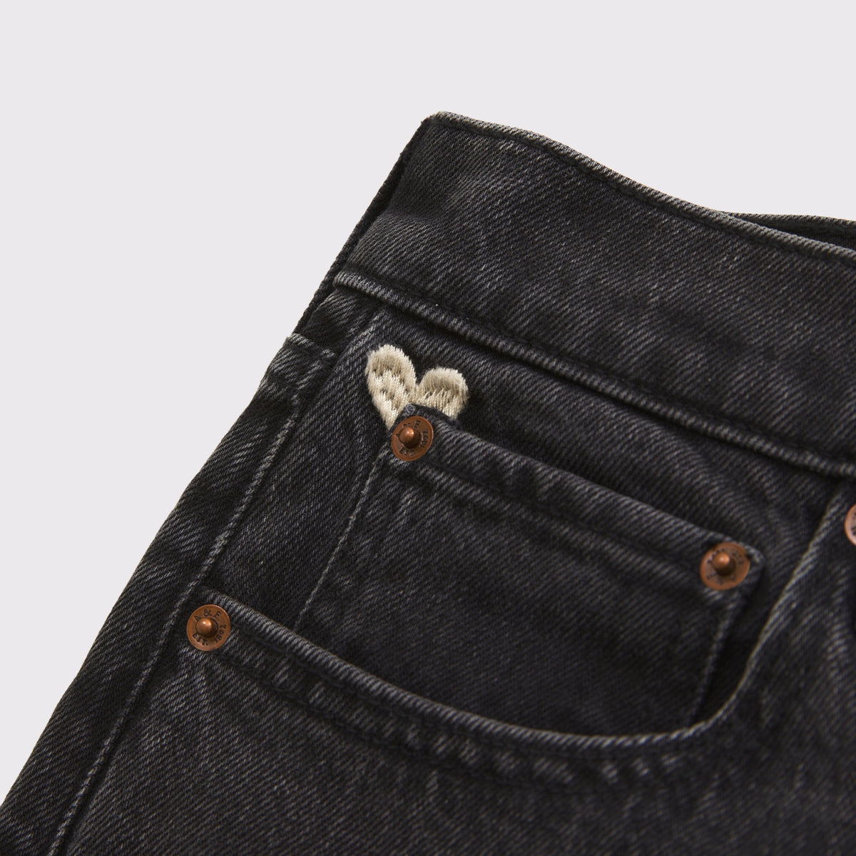 Abercrombie Curve Love High Rise 90s Relaxed Floral Embroidered Jean