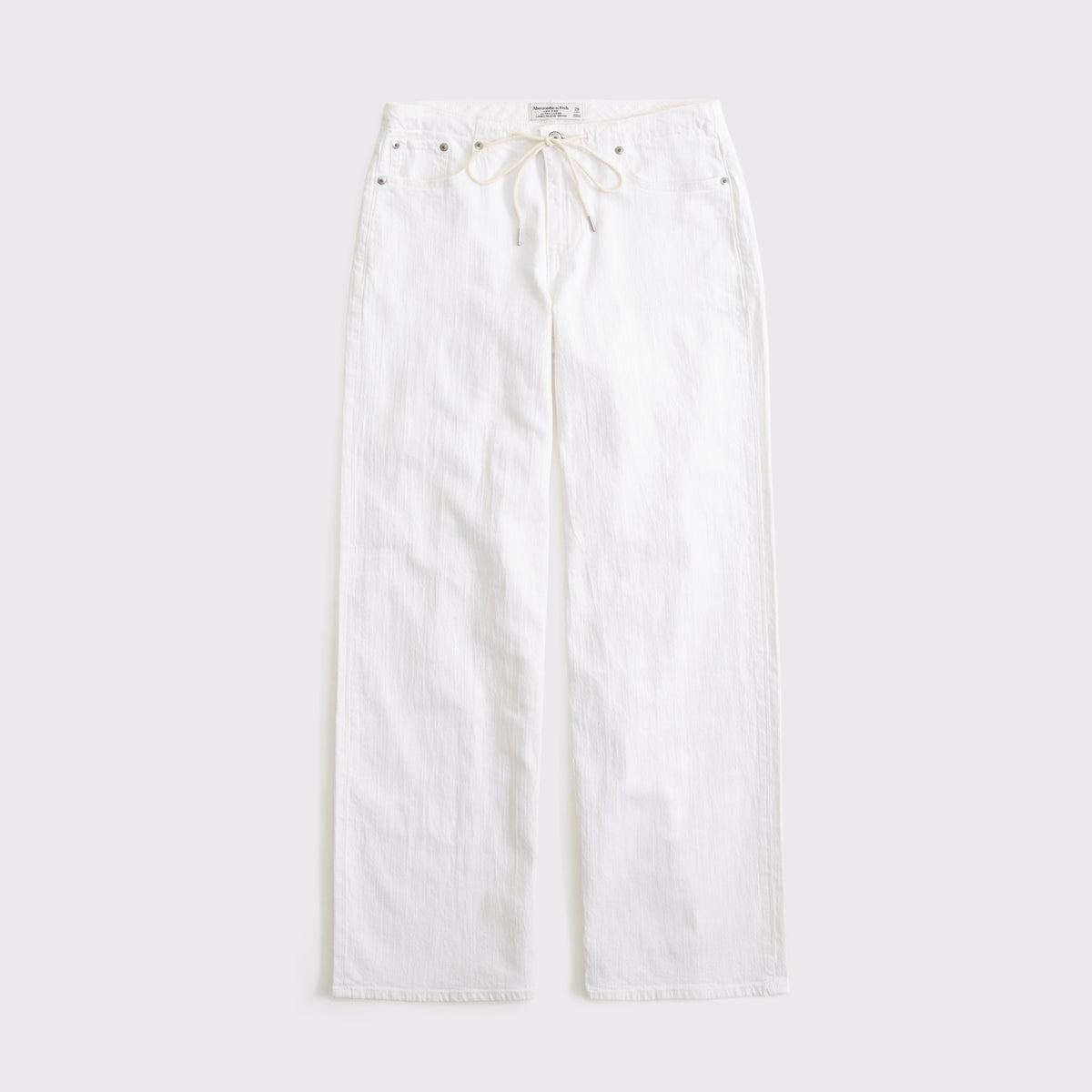 Abercrombie Linen-Blend Low Rise Ultra Loose Drawstring Jean