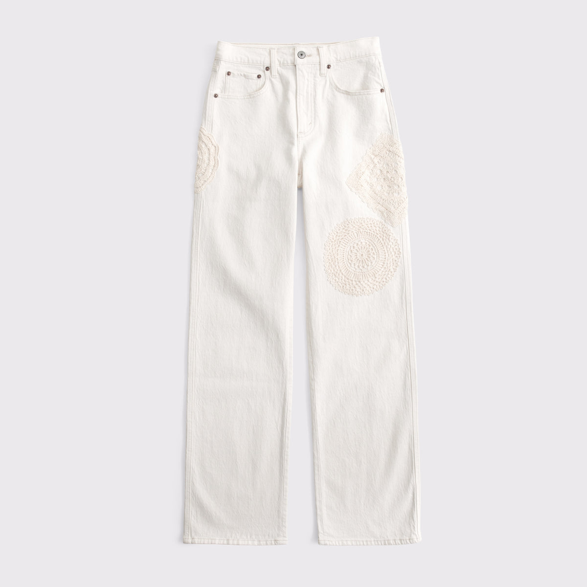 Abercrombie High Rise 90s Relaxed Studded Jean