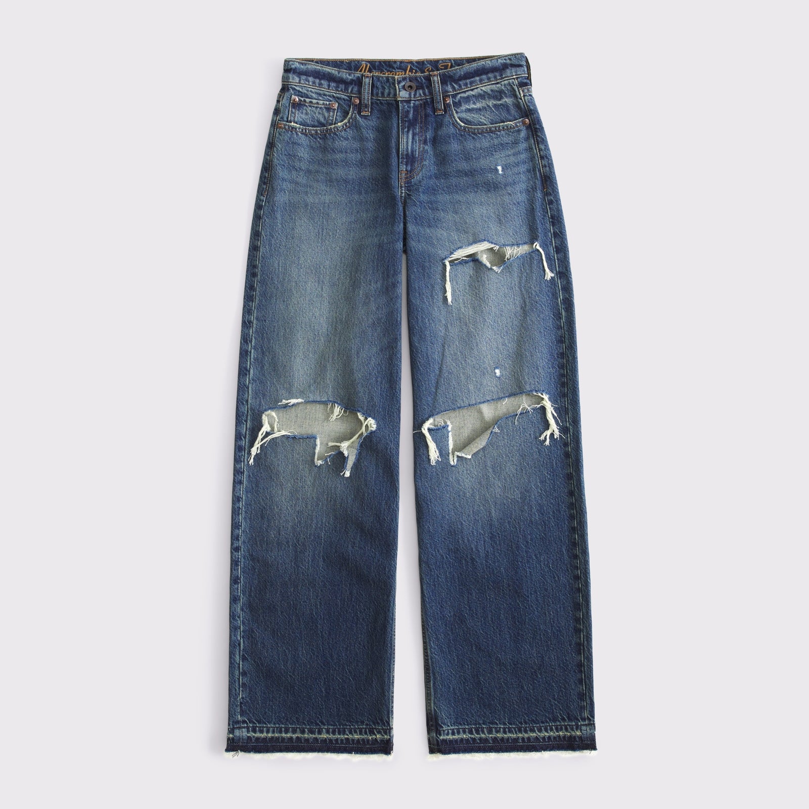 Abercrombie Low Rise Ultra Loose Cuffed Hem Jean