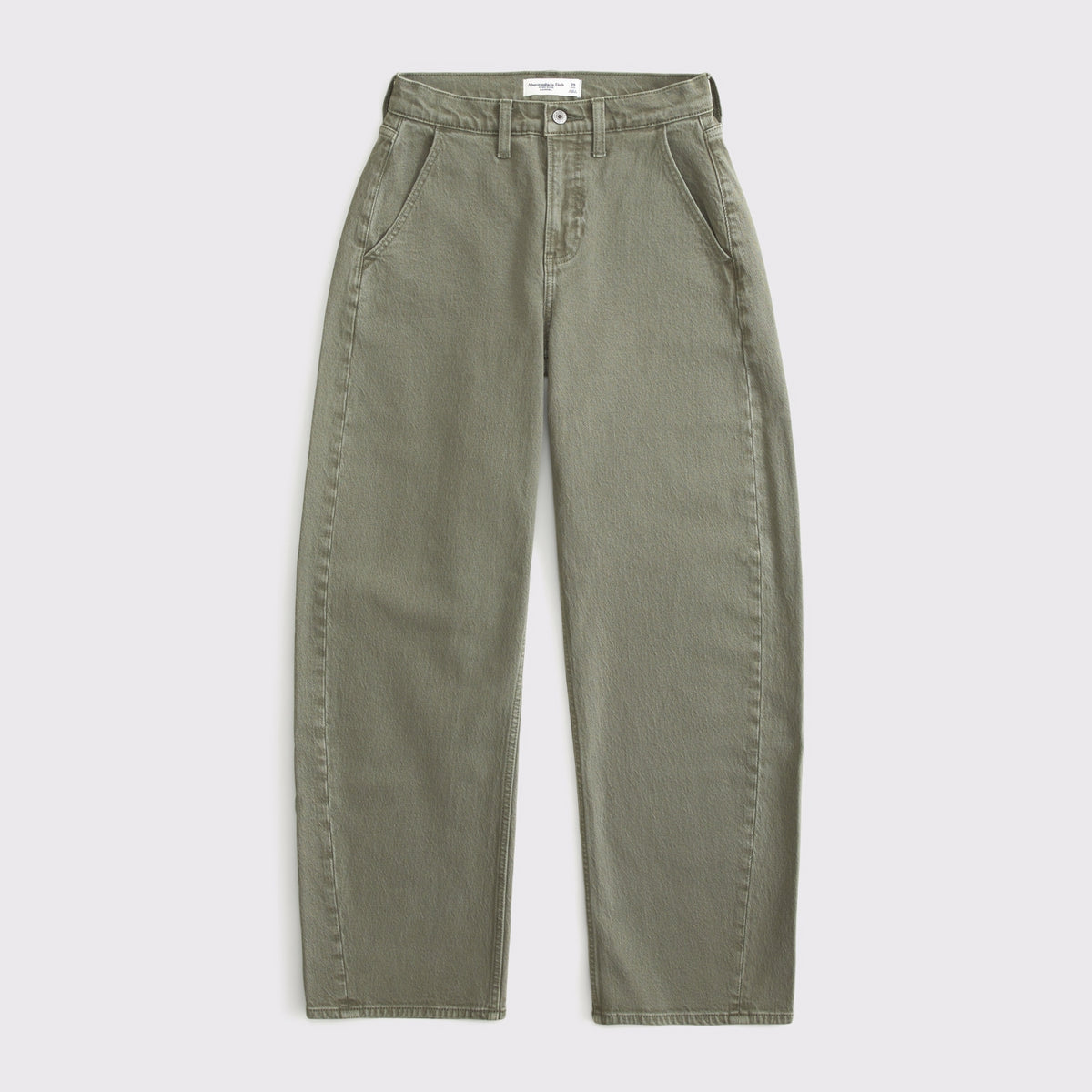 Abercrombie Curve Love High Rise Barrel Jean