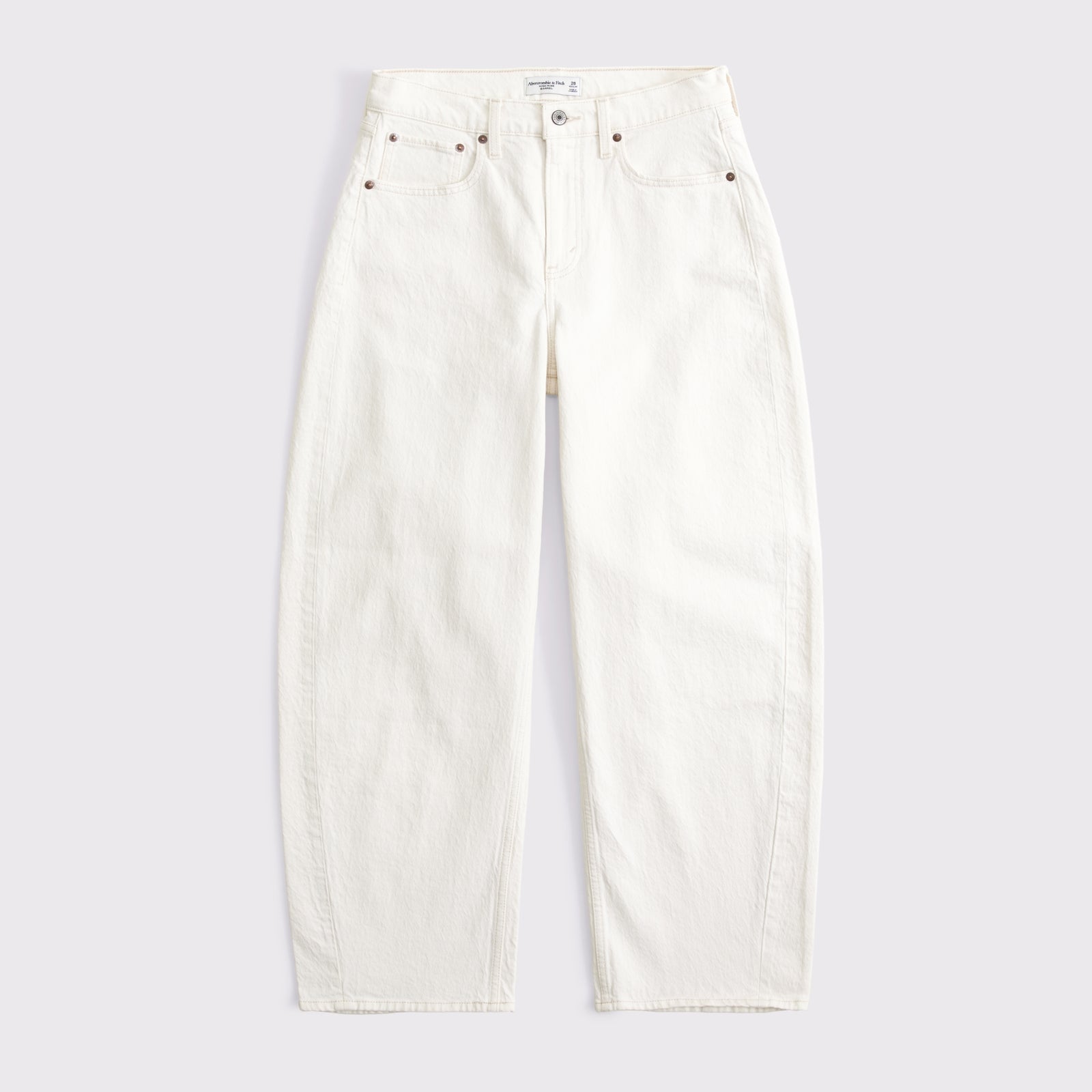 Abercrombie Curve Love High Rise Barrel Jean