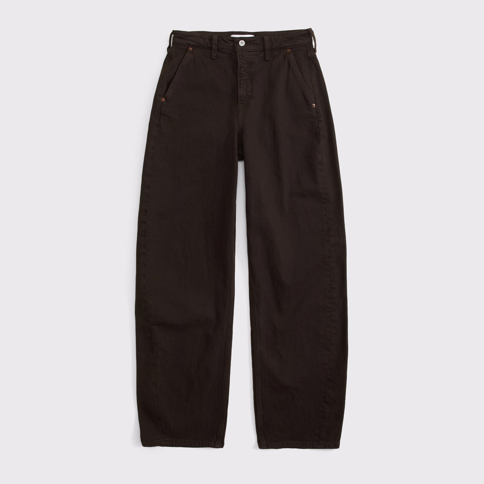 Abercrombie High Rise Barrel Jean