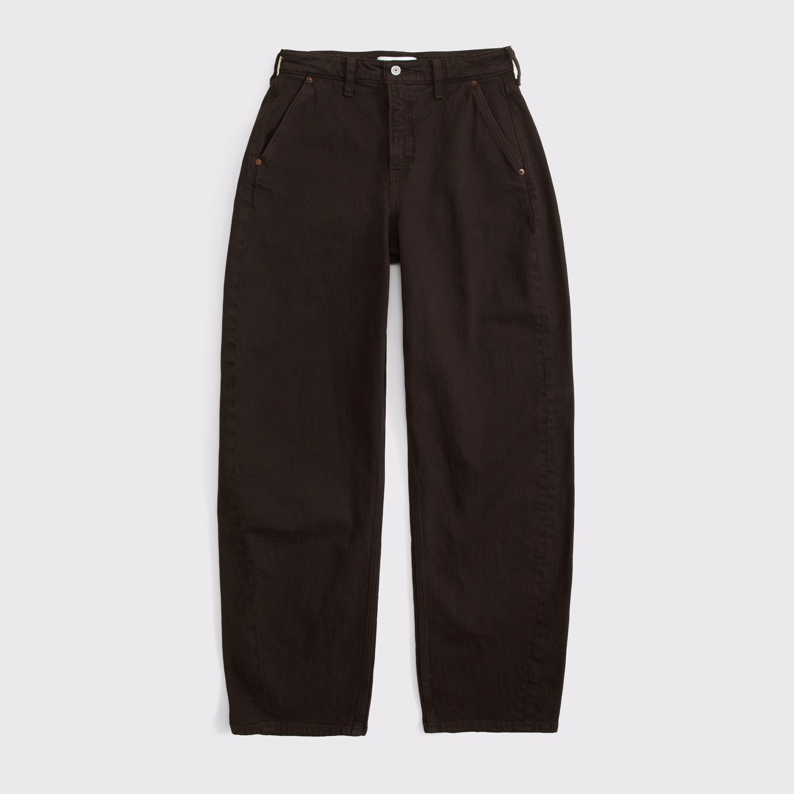 Abercrombie Curve Love High Rise Barrel Jean