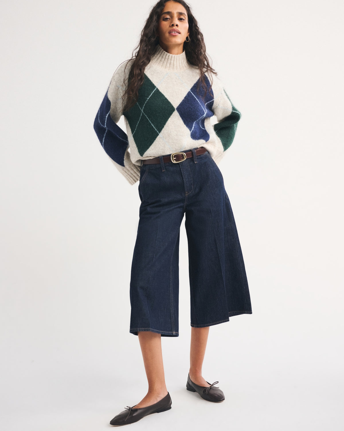 Abercrombie High Rise Culotte Jean