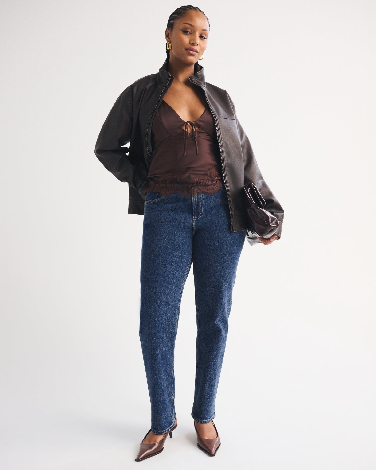 Abercrombie Curve Love High Rise 90s Straight Jean