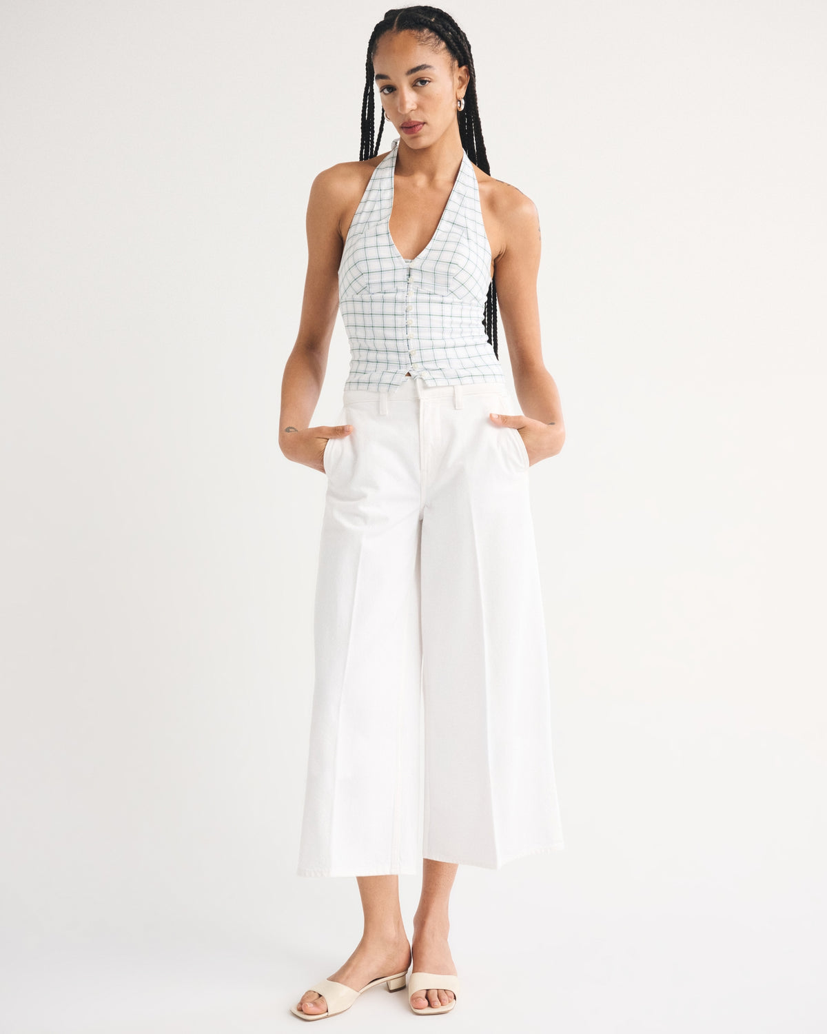 Abercrombie High Rise Culotte Jean