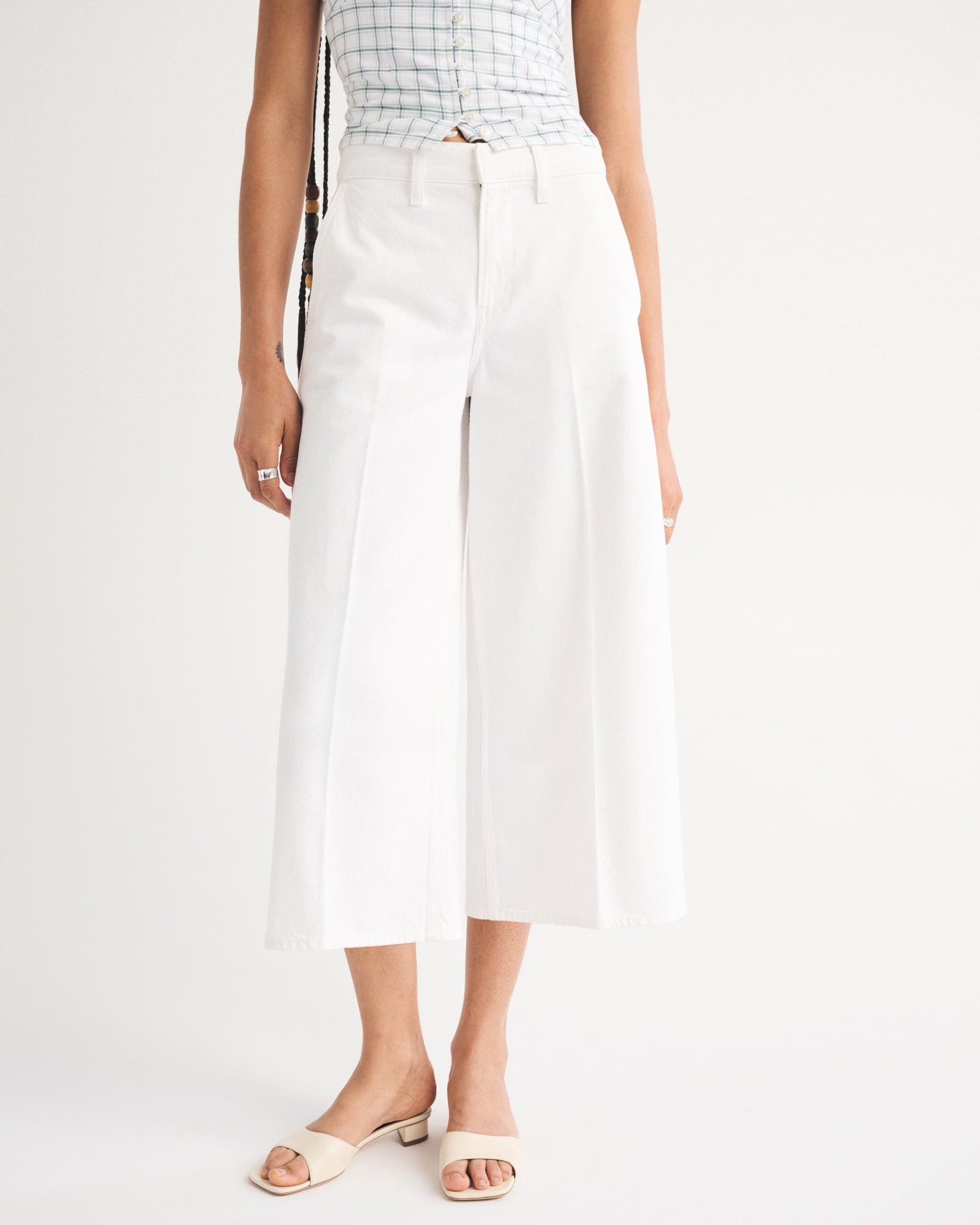 Abercrombie High Rise Culotte Jean