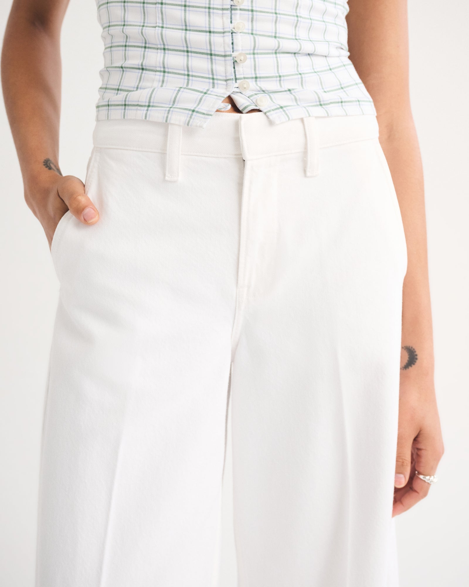Abercrombie High Rise Culotte Jean