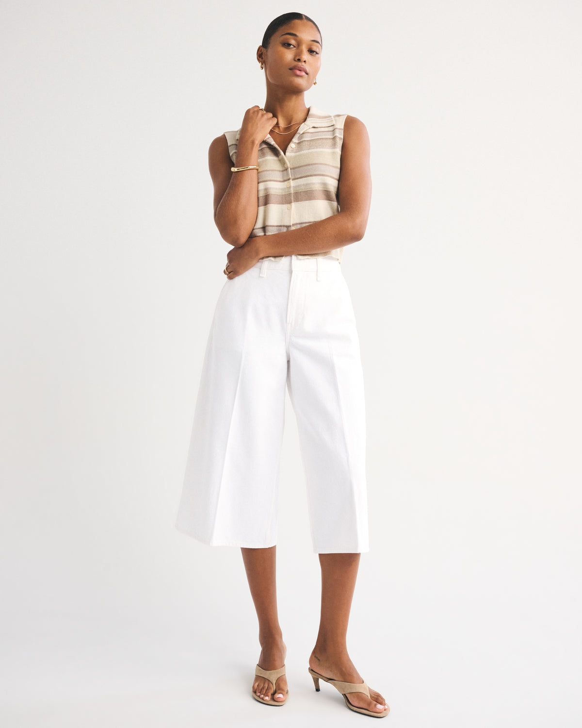 Abercrombie Curve Love High Rise Culotte Jean