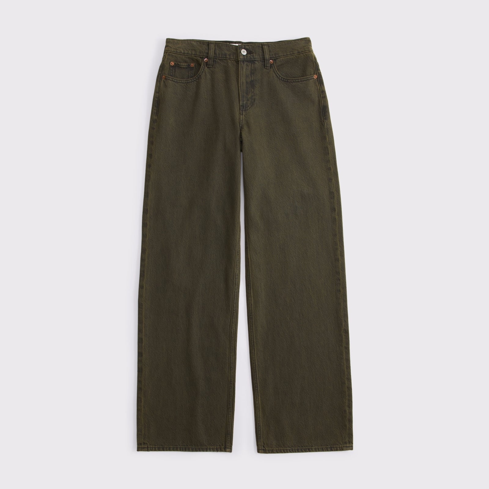 Abercrombie Low Rise Ultra Loose Cuffed Hem Jean