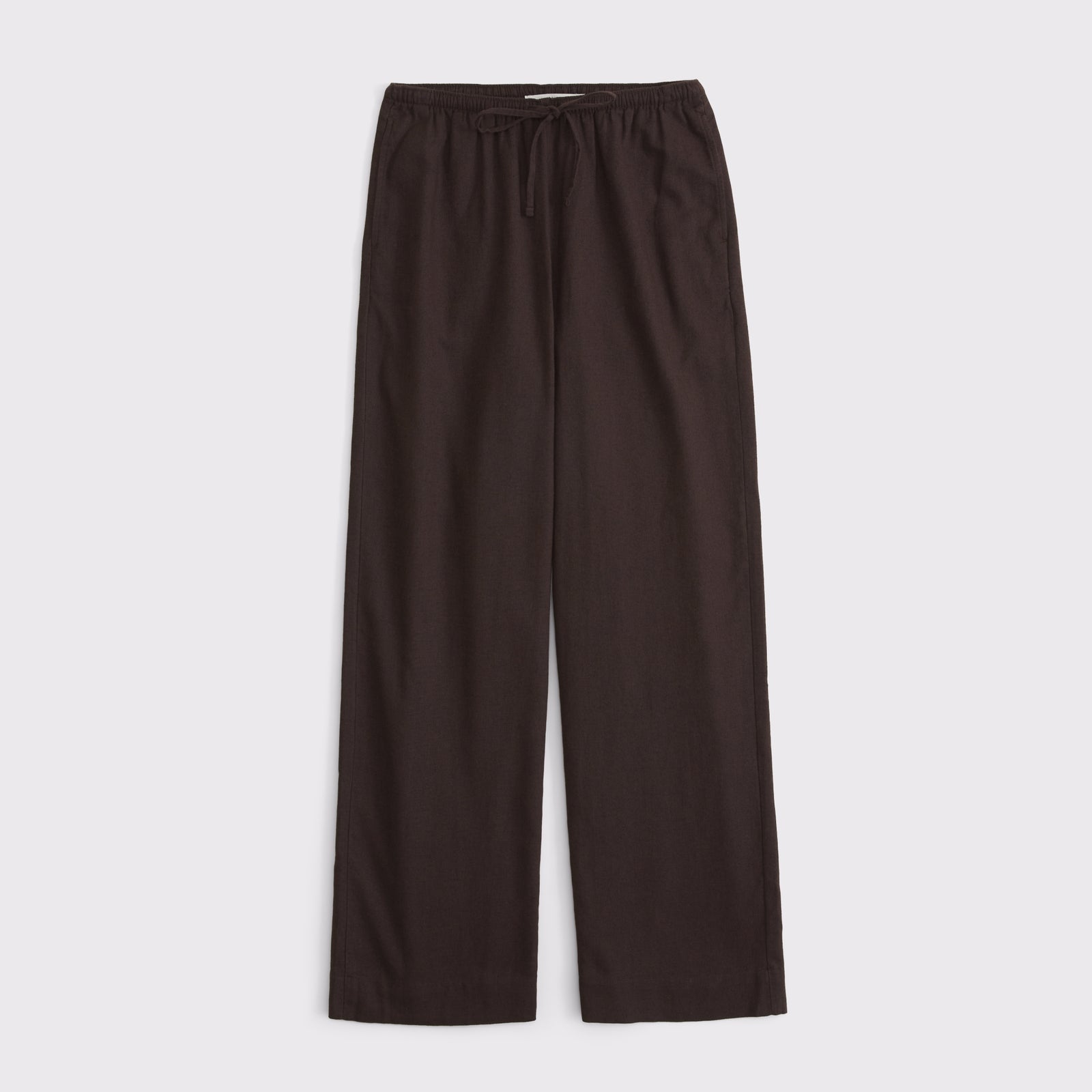 Abercrombie A&F Gemma Linen-Blend Wide Leg Pull-On Pant