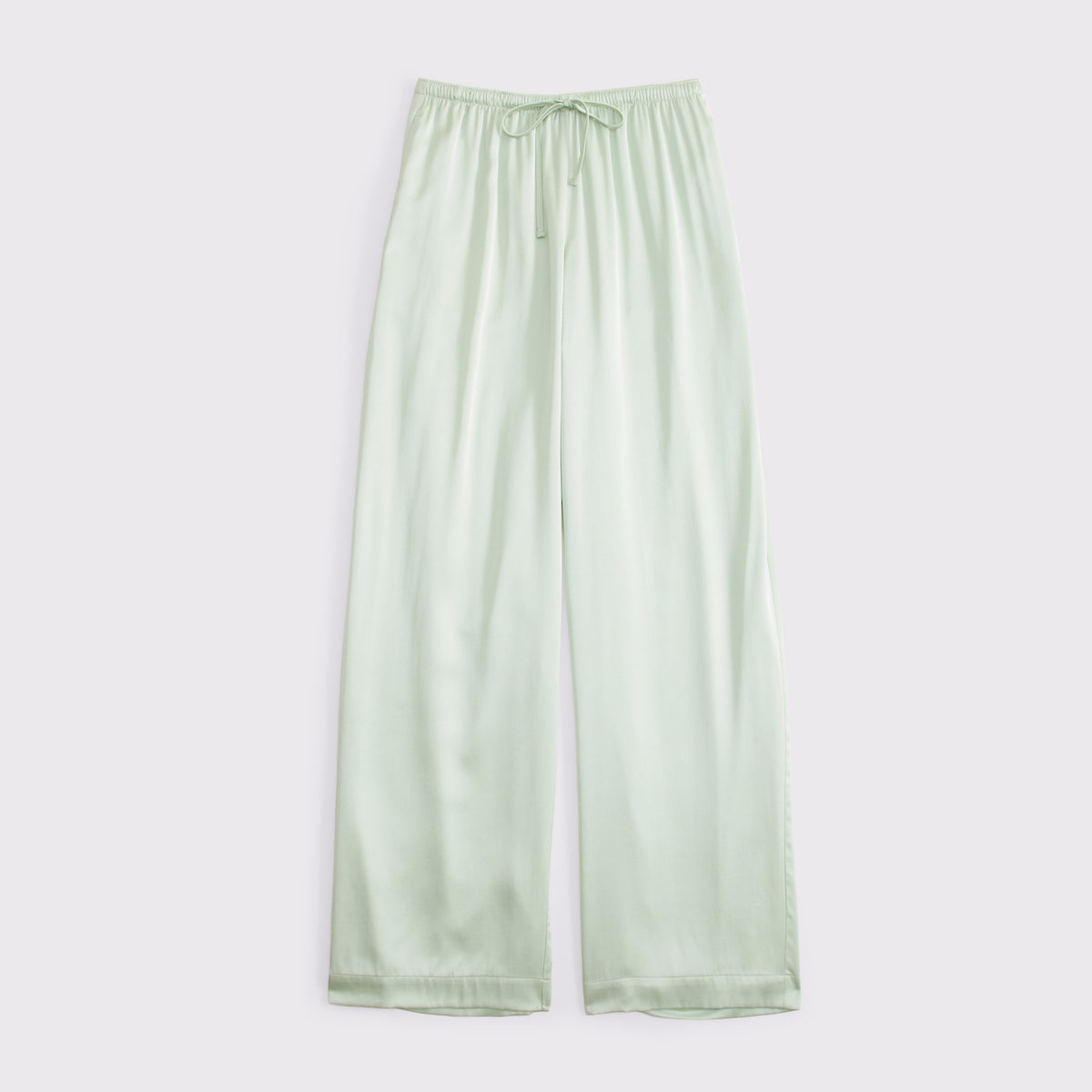 Abercrombie A&F Gemma Satin Wide Leg Pull-On Pant