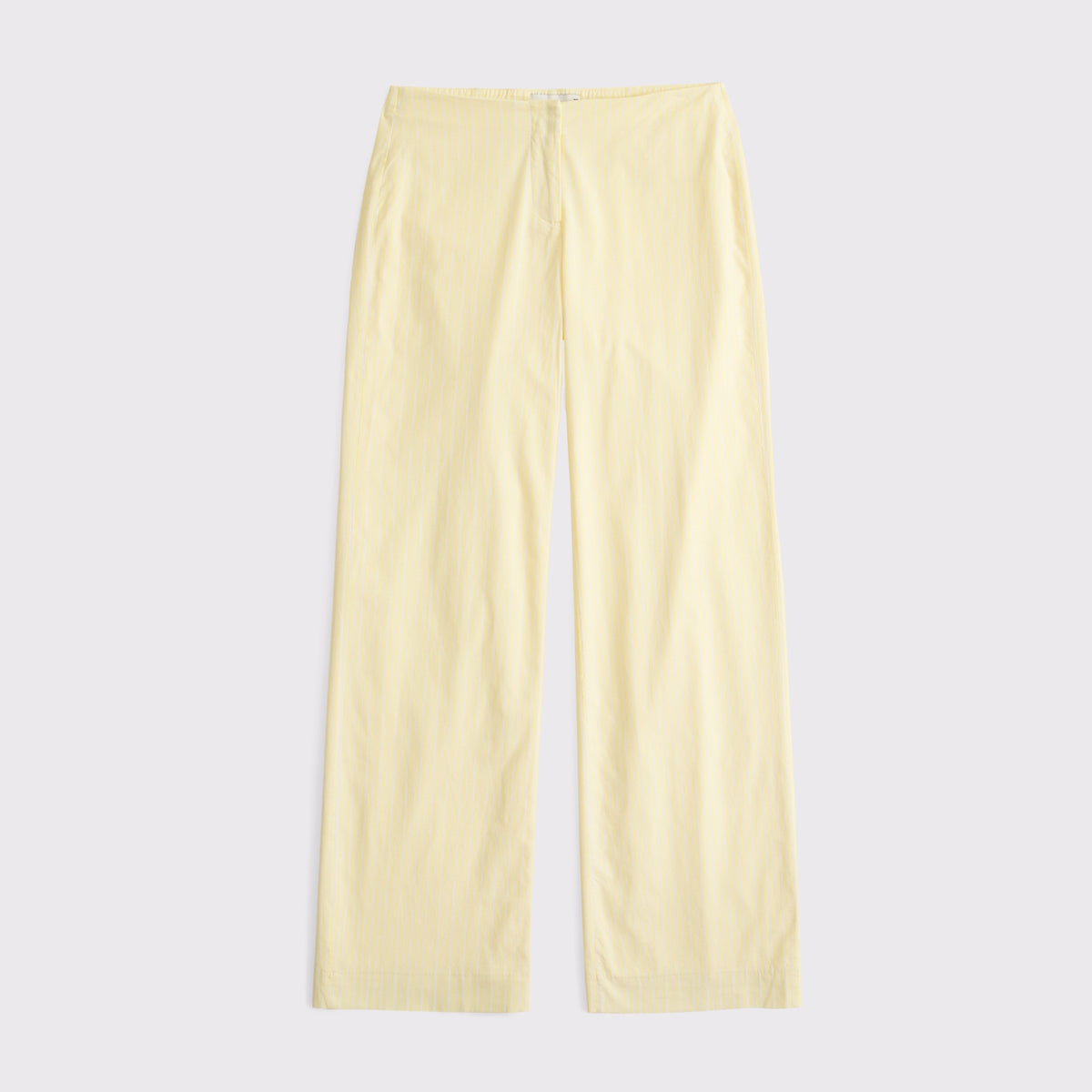 Abercrombie Clean Waist Low Rise Poplin Wide Leg Pant
