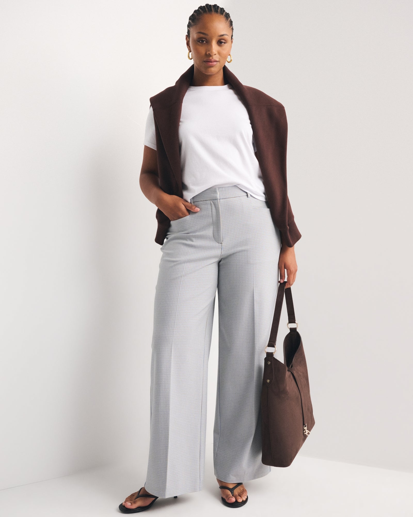 Abercrombie Curve Love A&F Forme Ultra Wide Leg Pant