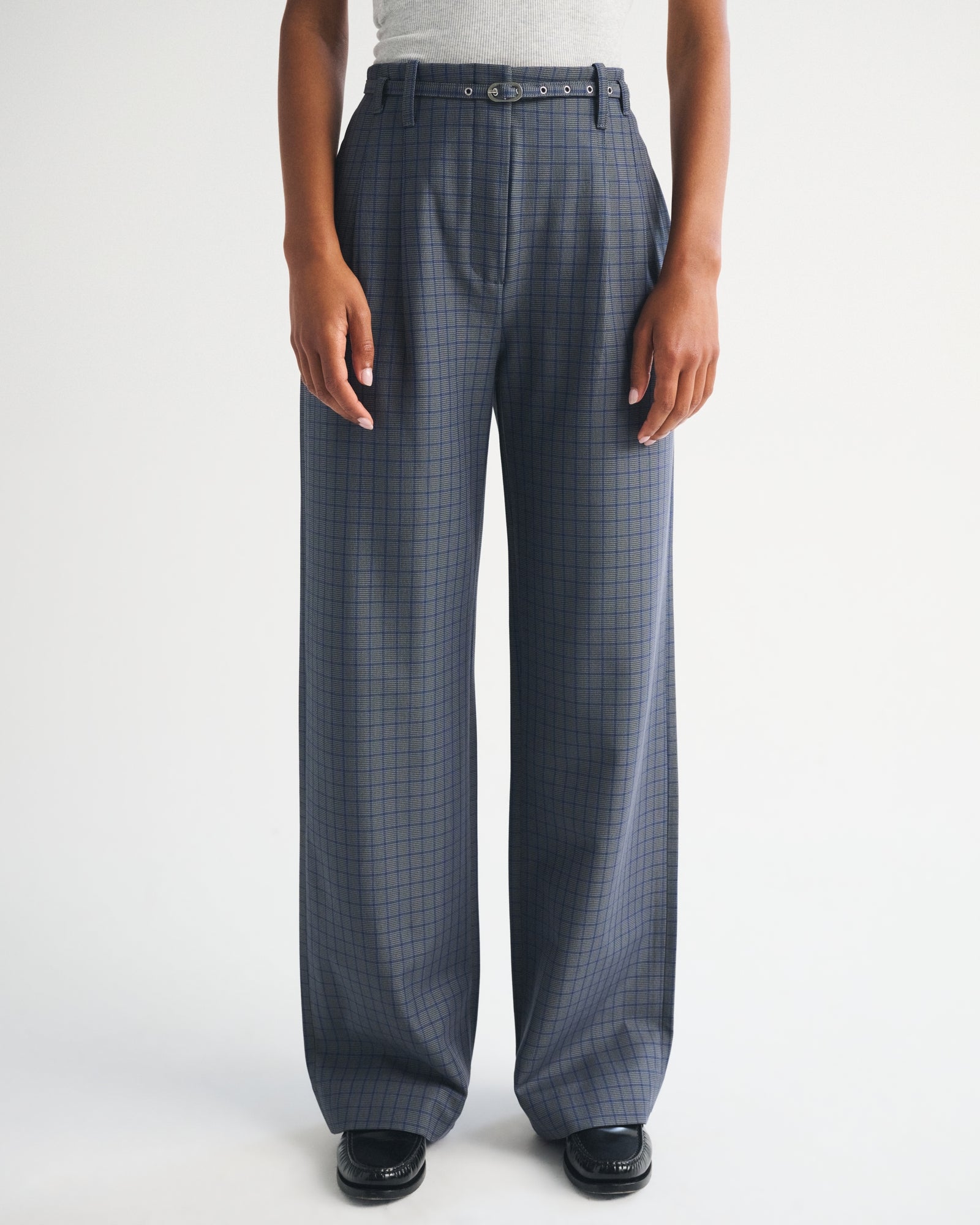 Abercrombie A&F Sloane Tailored Wide Leg Pant