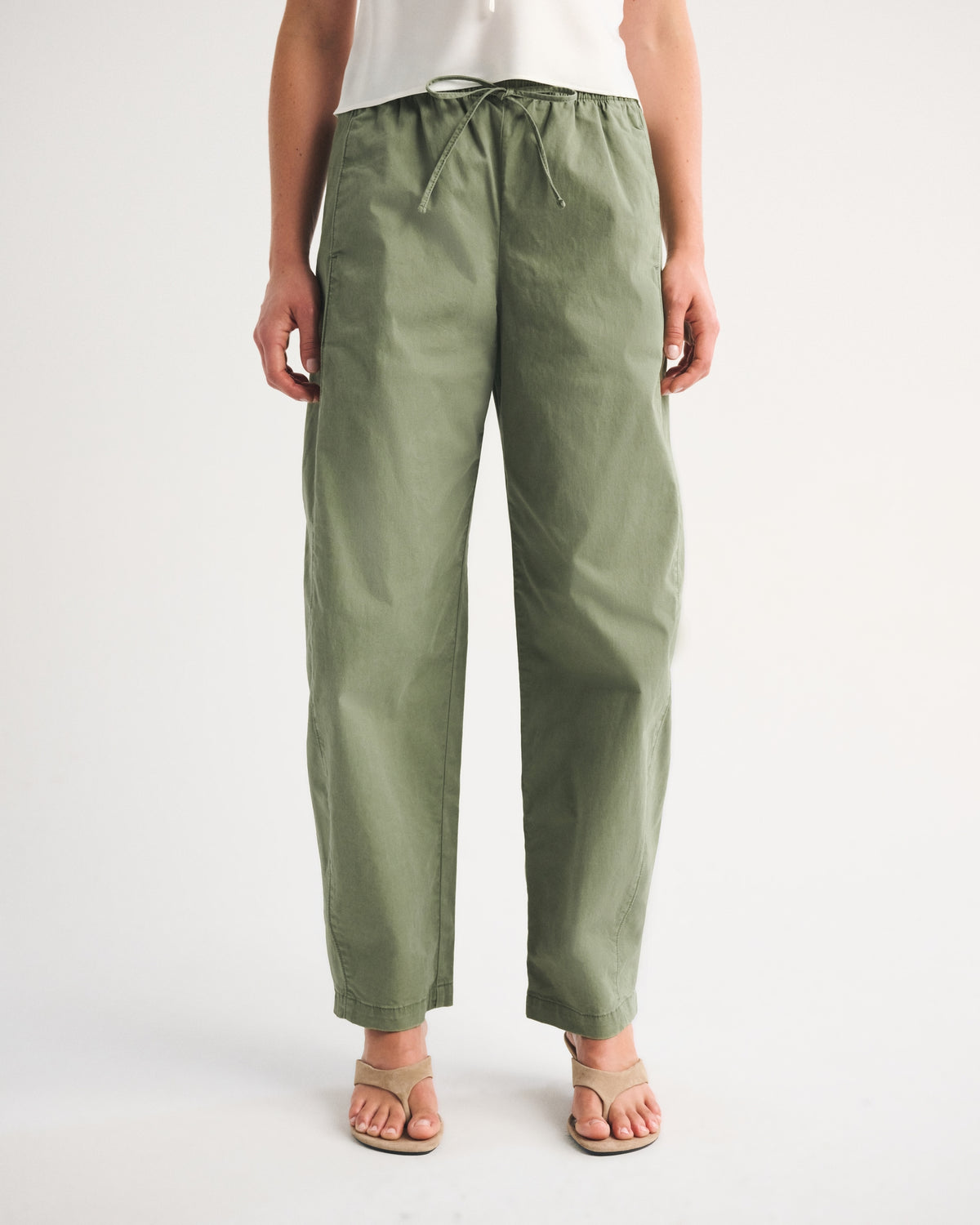 Abercrombie Twill Barrel Pull-On Pant