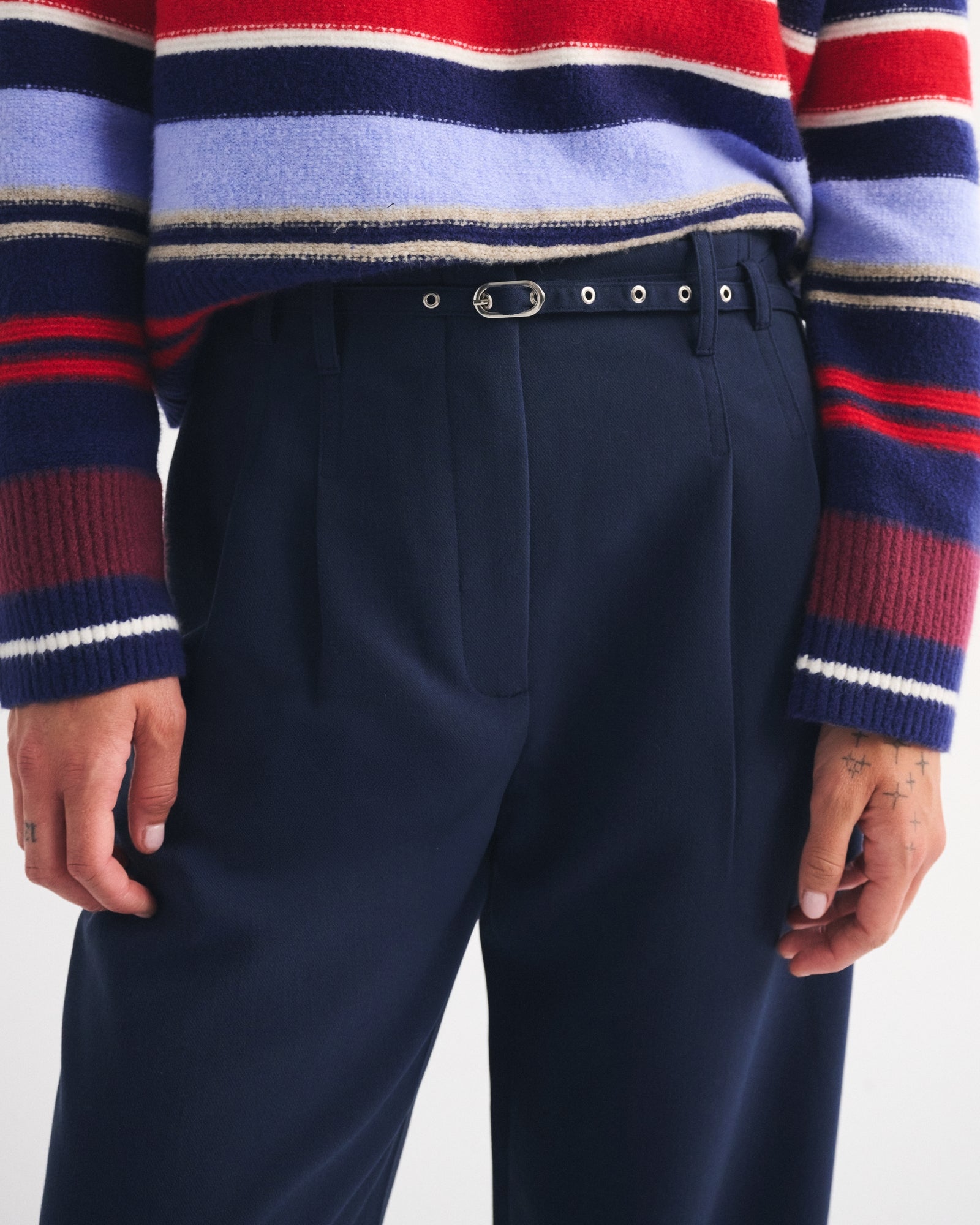 Abercrombie A&F Sloane Tailored Wide Leg Pant