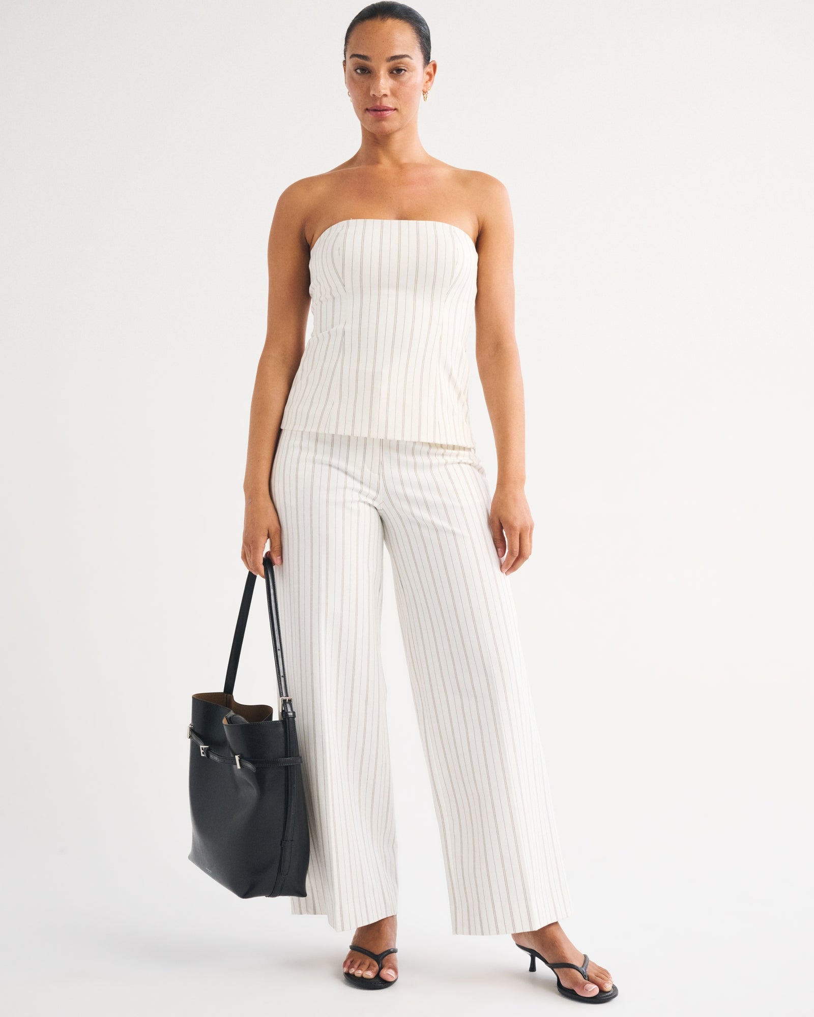 Abercrombie Curve Love A&F Forme Ultra Wide Leg Pant