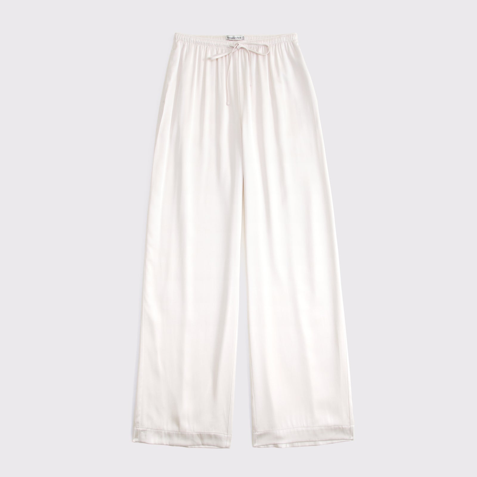 Abercrombie A&F Gemma Satin Wide Leg Pull-On Pant