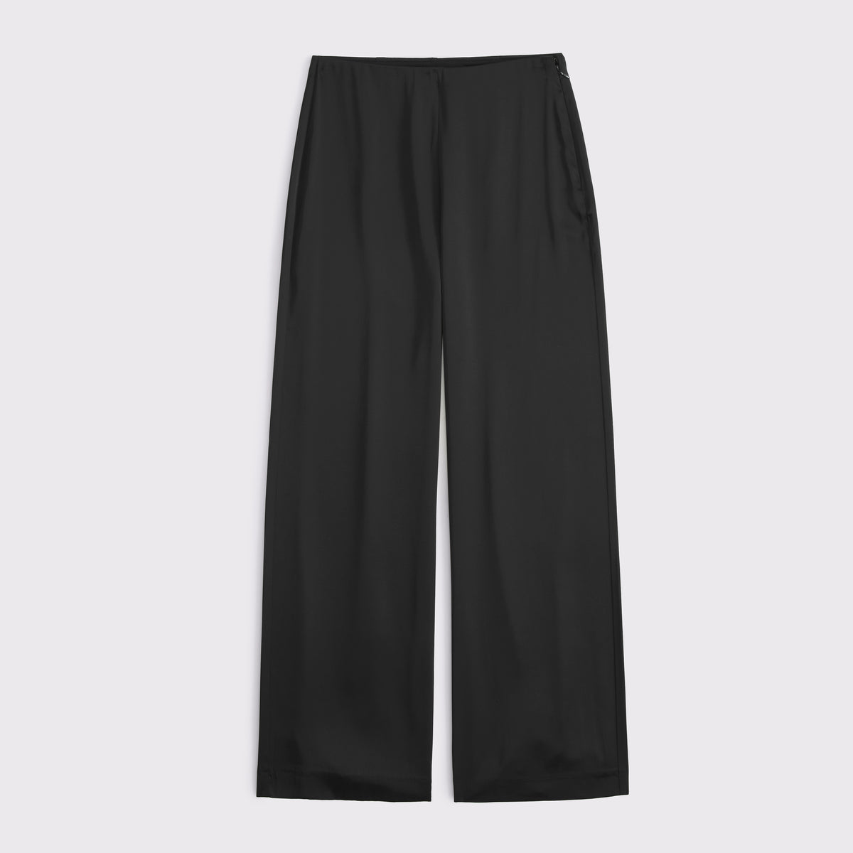 Abercrombie Satin Side-Zip Wide Leg Pant