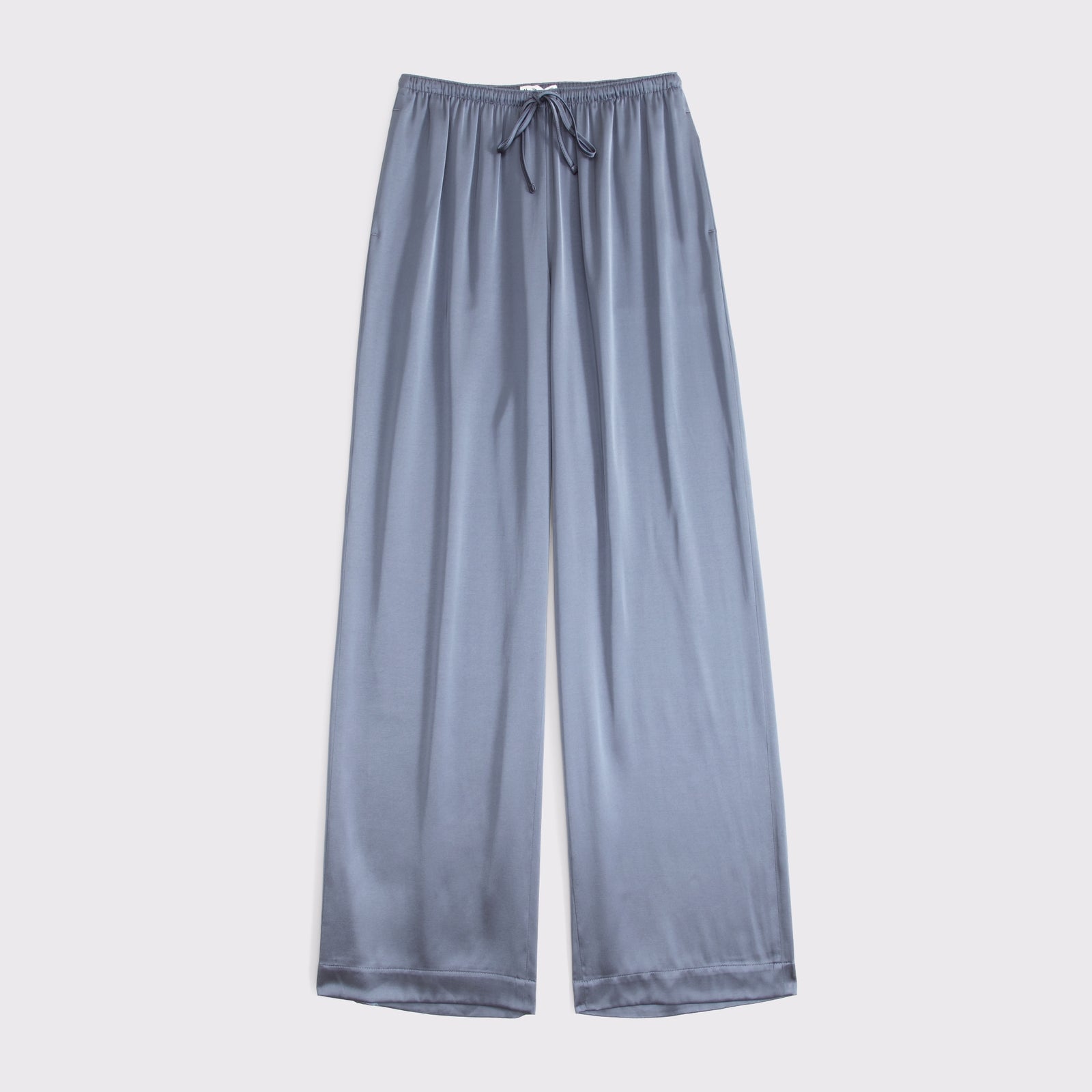 Abercrombie A&F Gemma Satin Wide Leg Pull-On Pant