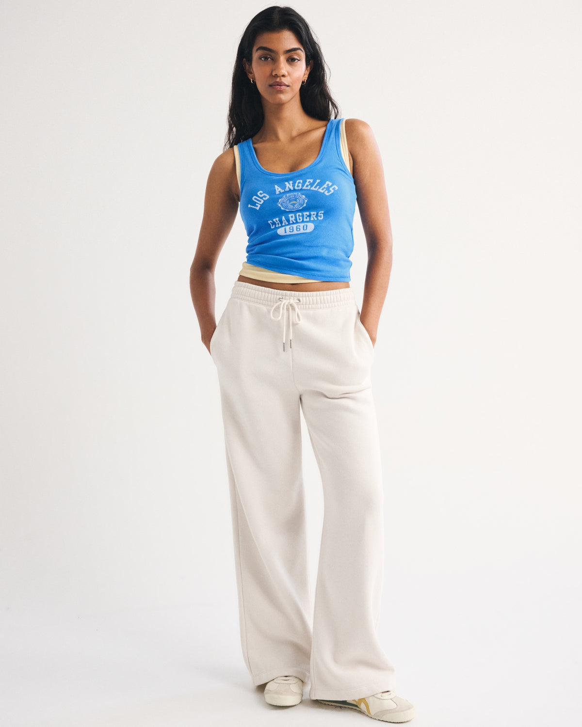 Abercrombie Los Angeles Chargers Scoopneck Tank