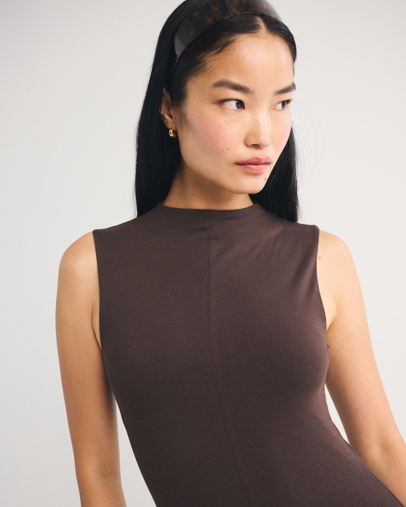 Abercrombie Mock Neck Knit Maxi Dress