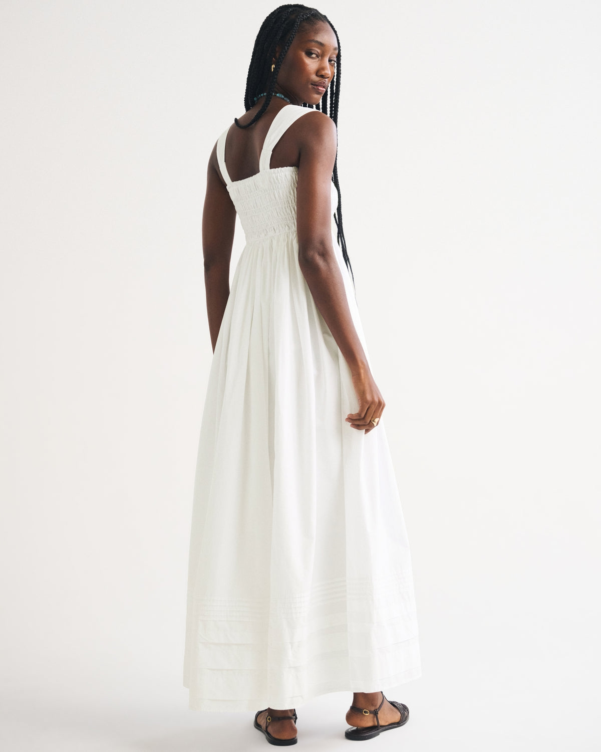 Abercrombie 100% Cotton A&F Sydney Smocked Maxi Dress