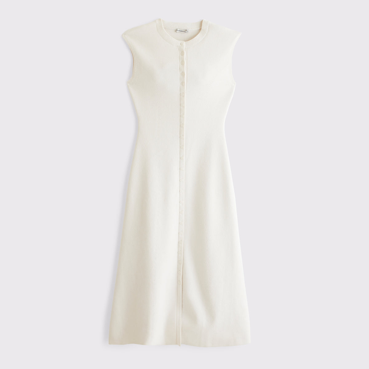 Abercrombie Short-Sleeve Button-Through Sweater Midi Dress