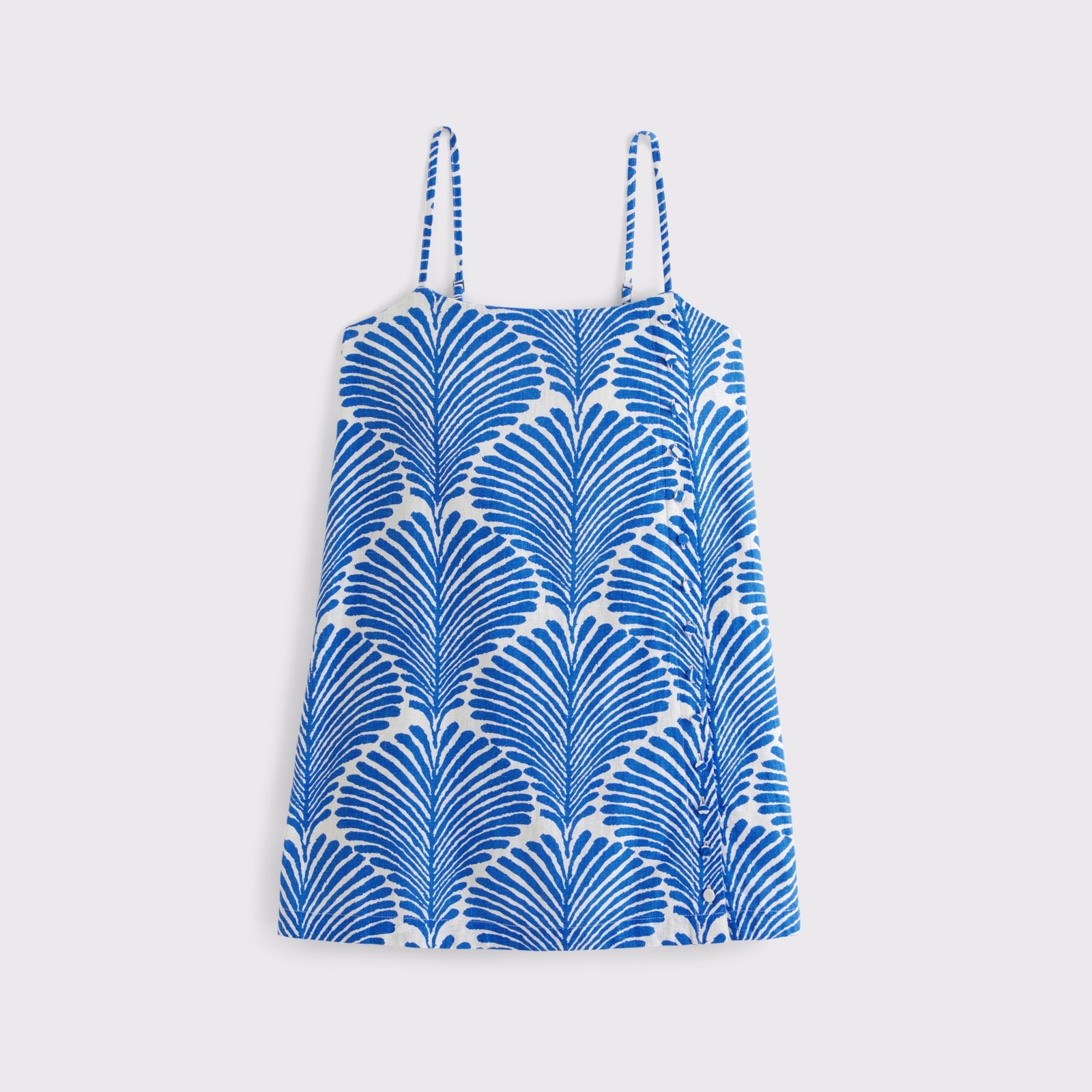 Abercrombie Linen-Blend Button Skort