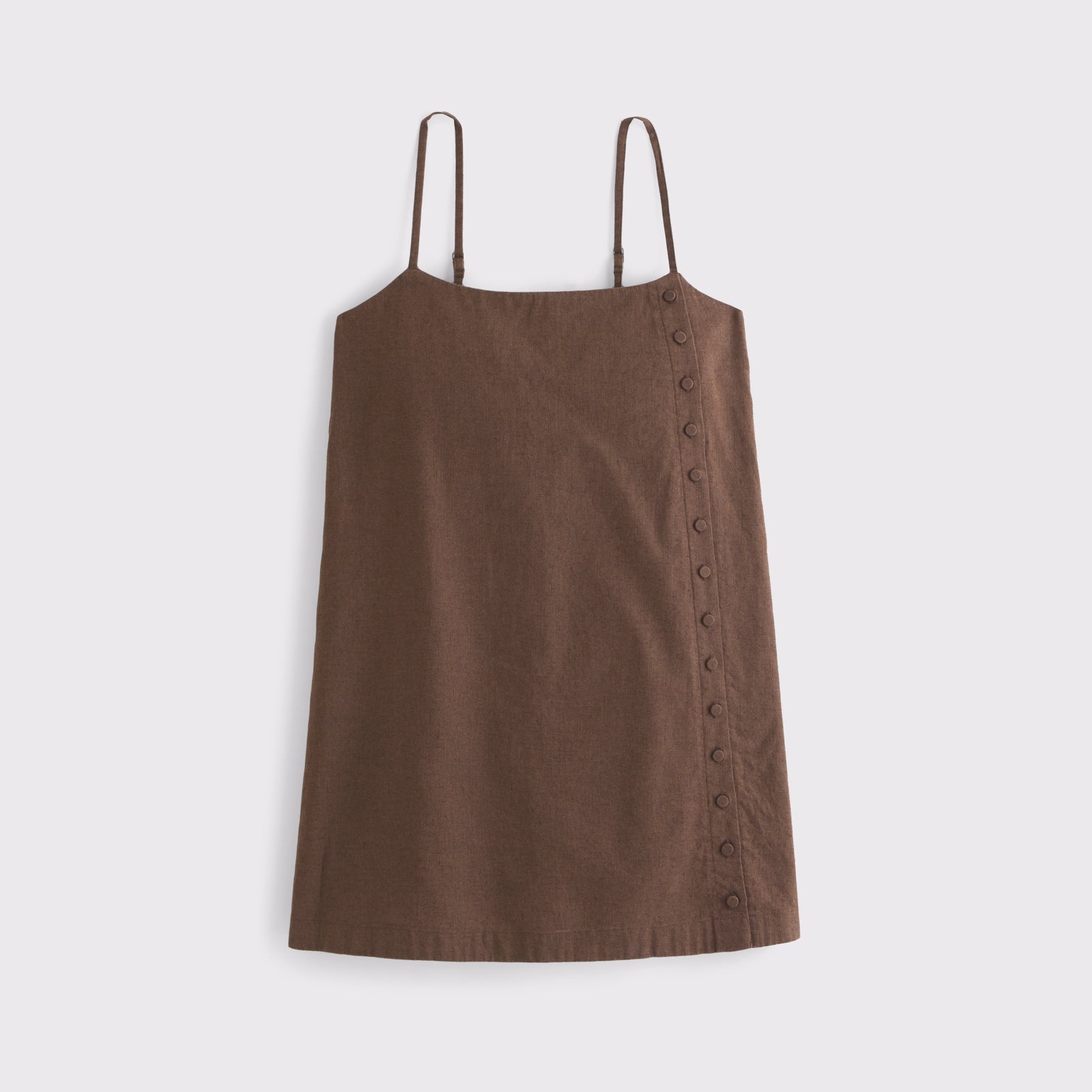 Abercrombie Linen-Blend Button Skort