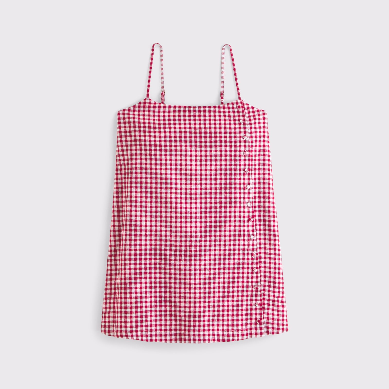 Abercrombie Linen-Blend Button Skort
