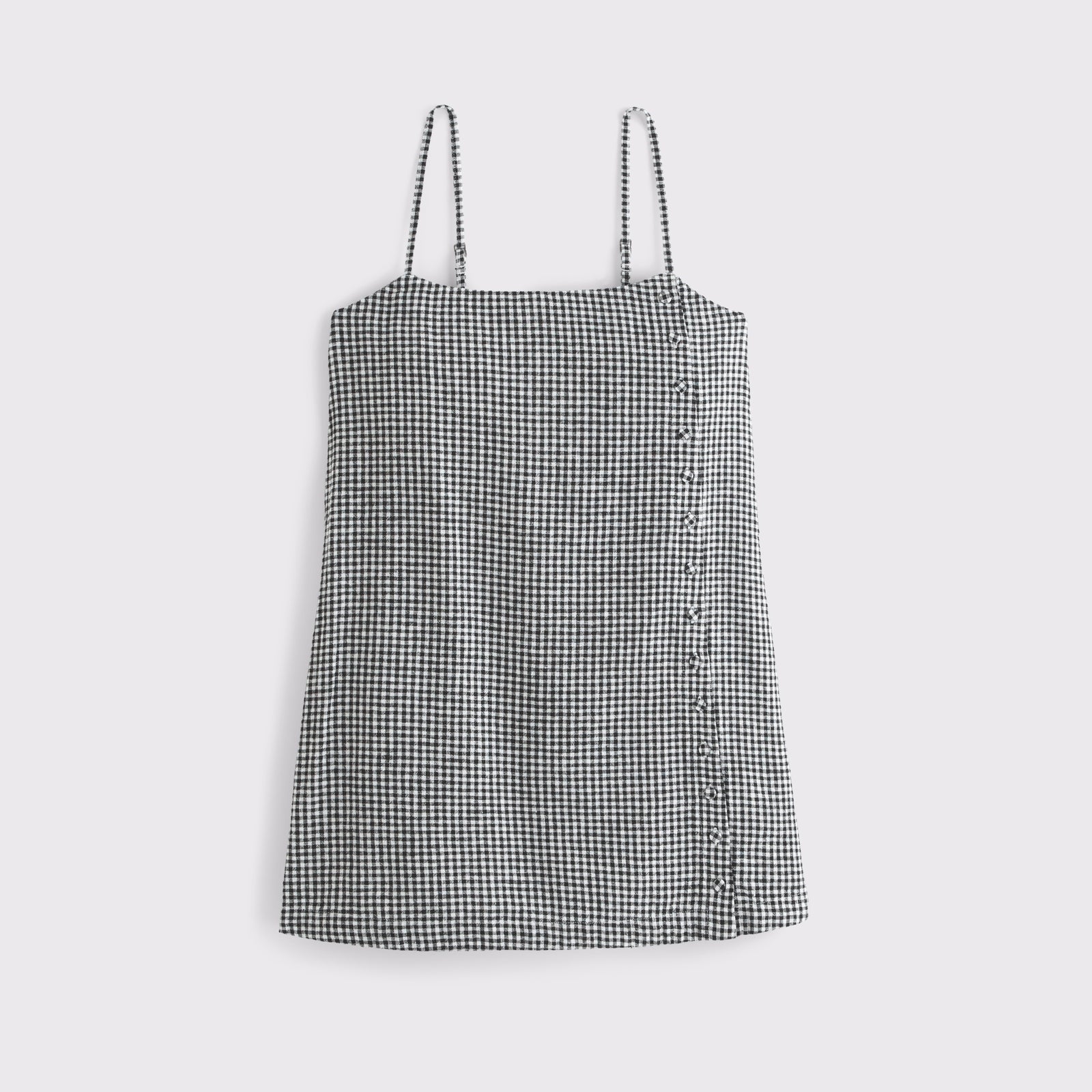 Abercrombie Linen-Blend Button Skort